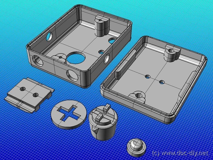 3D printed SmaTrig encloser designed by Marco Brignolo
