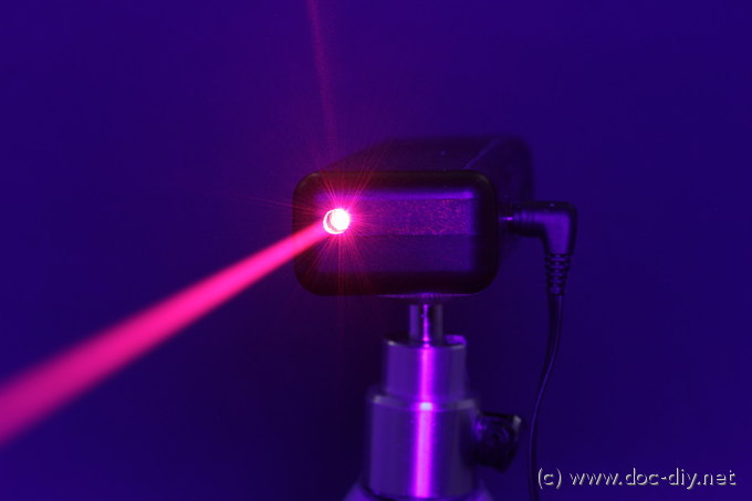 beamBarr with laser on